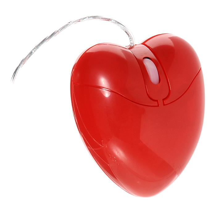 Подарки | Оптическая компьютерная мышь "Сердце", цвет: красный | | Интернет-магазин: купить подарки, сувениры