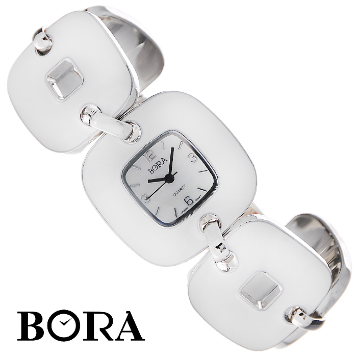 Часы женские наручные "Bora", цвет: белый. T-B-2719-WATCH-WHITE - купить  по лучшей цене от интернет магазина OZON.ru 
