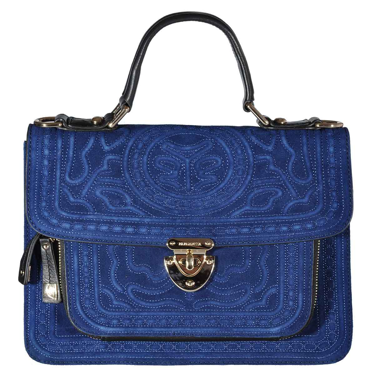 Сумка женская ELEGANZZA, цвет: синий + черный. ZG - 3209L - купить фирменную сумка женская eleganzza, по доступной цене с доставкой на дом в интернет магазине OZON.ru