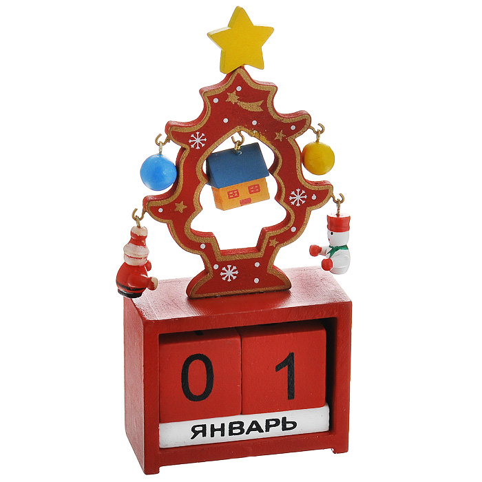 Новогоднее деревянное украшение