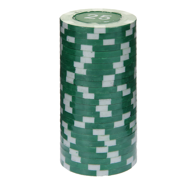 Фишки для покера с номиналом "25", цвет: зеленый, 25 шт - купить по выгодной цене фишки для покера с номиналом "25", цвет: зеленый, 25 шт с доставкой от интернет магазина OZON.ru | Отзывы и фото изделия