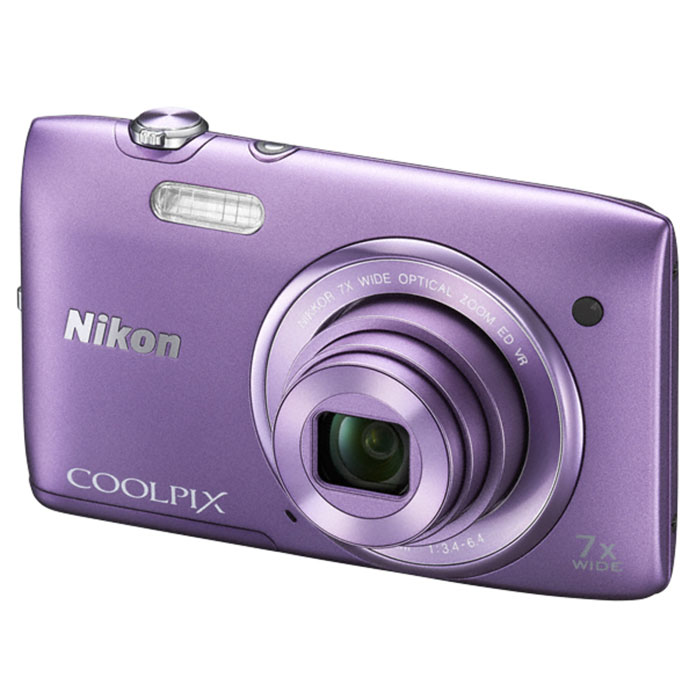 Nikon Coolpix S3500, Violet цифровая фотокамера от интернет магазина OZON.ru всего за 3449 руб.