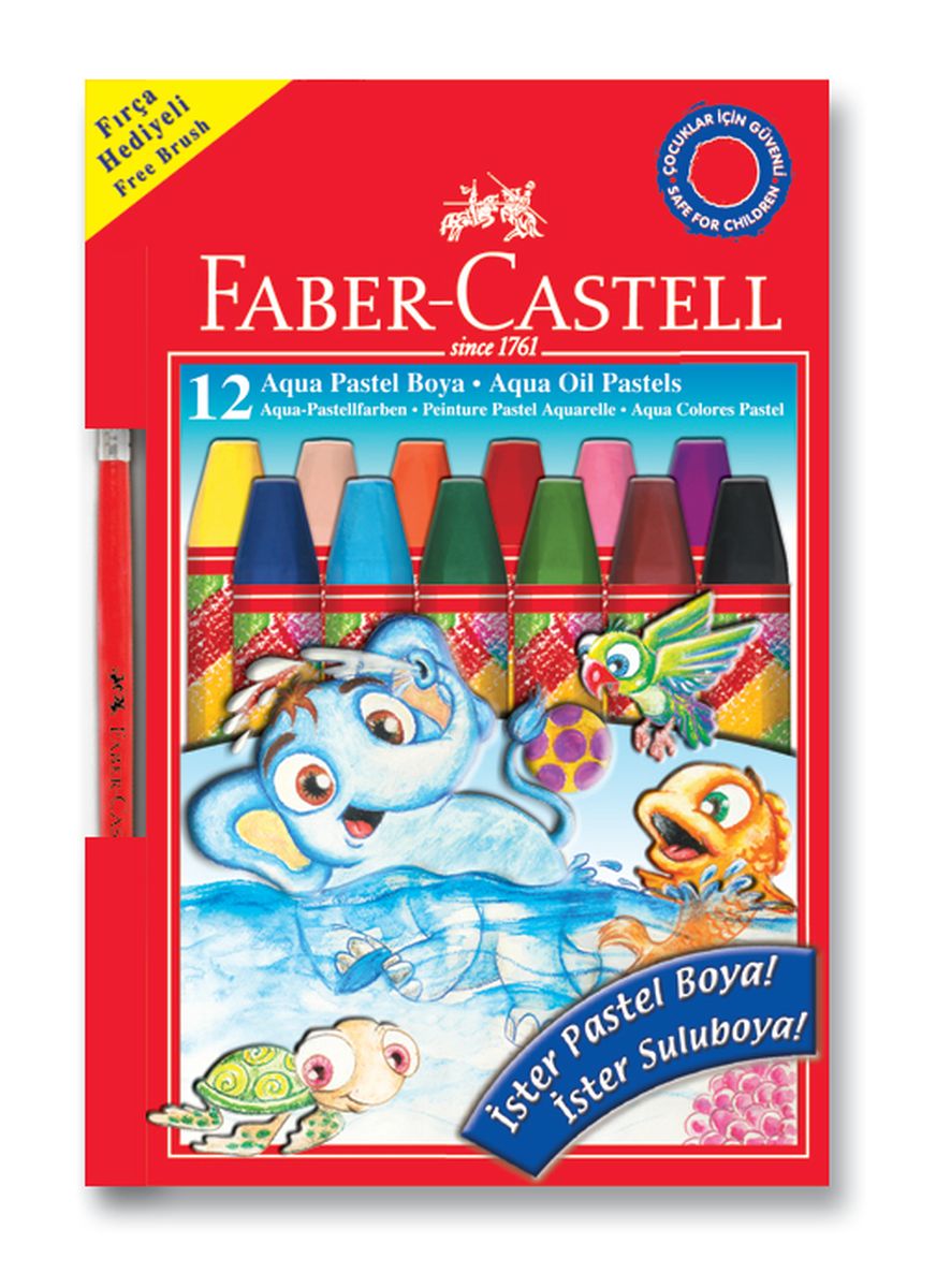 Faber-Castell Масляная пастель на водной основе 12 цветов - Мелки и пастель Faber-Castell Масляная пастель на водной основе 12 цветов - Мелки и пастель