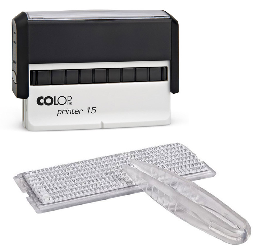 Colop Штамп самонаборный двухстрочный Printer 15-Set - Печати, штампы Colop Штамп самонаборный двухстрочный Printer 15-Set - Печати, штампы