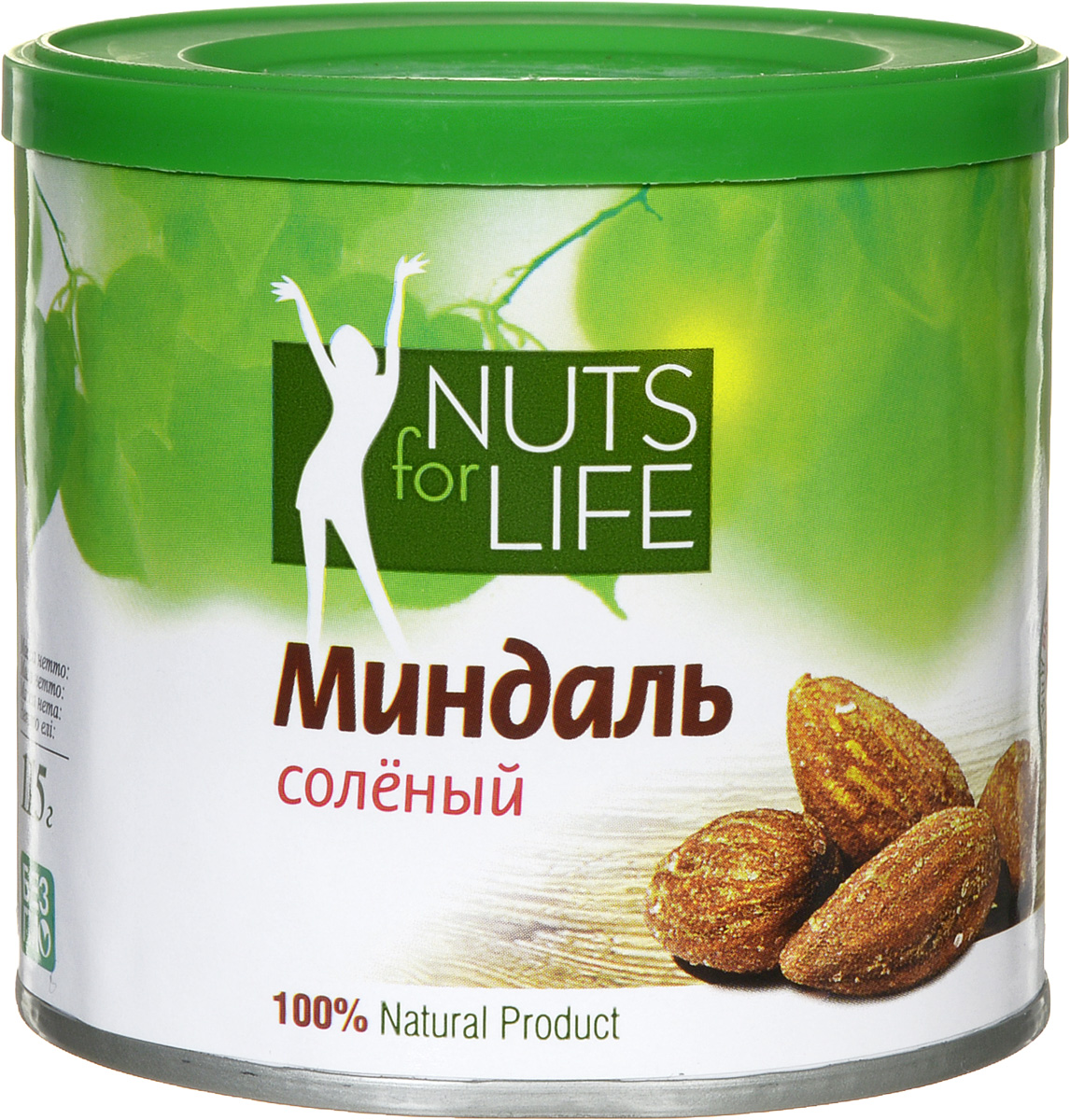 Фото Nuts for Life Миндаль обжаренный соленый, 115 г. Купить  в РФ