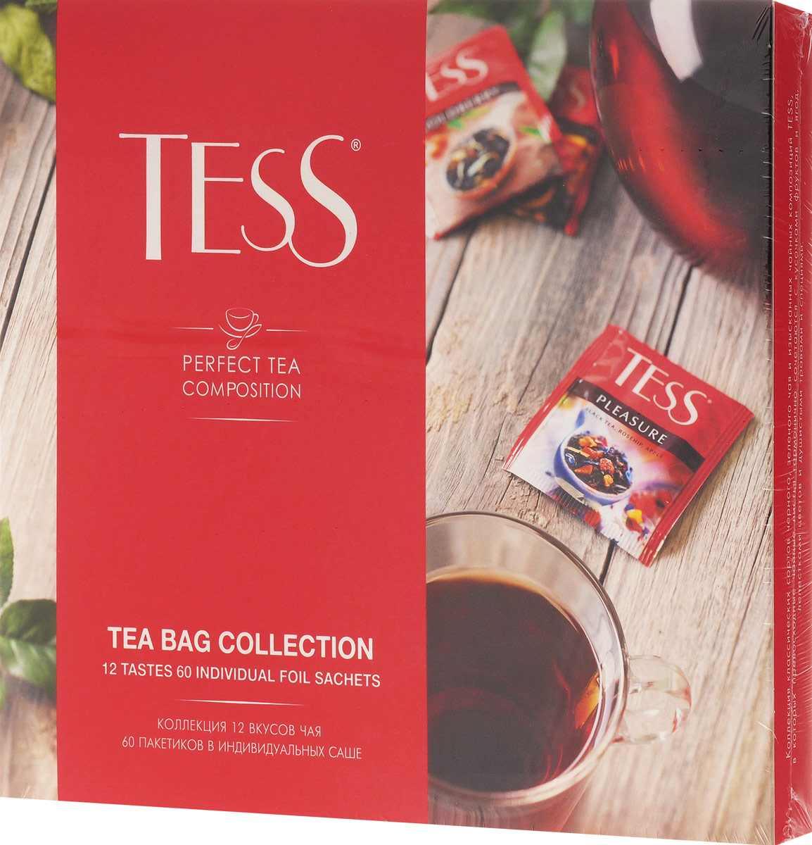 Фото Tess Коллекция чая и чайных напитков в пакетиках, 60 шт. Купить  в РФ