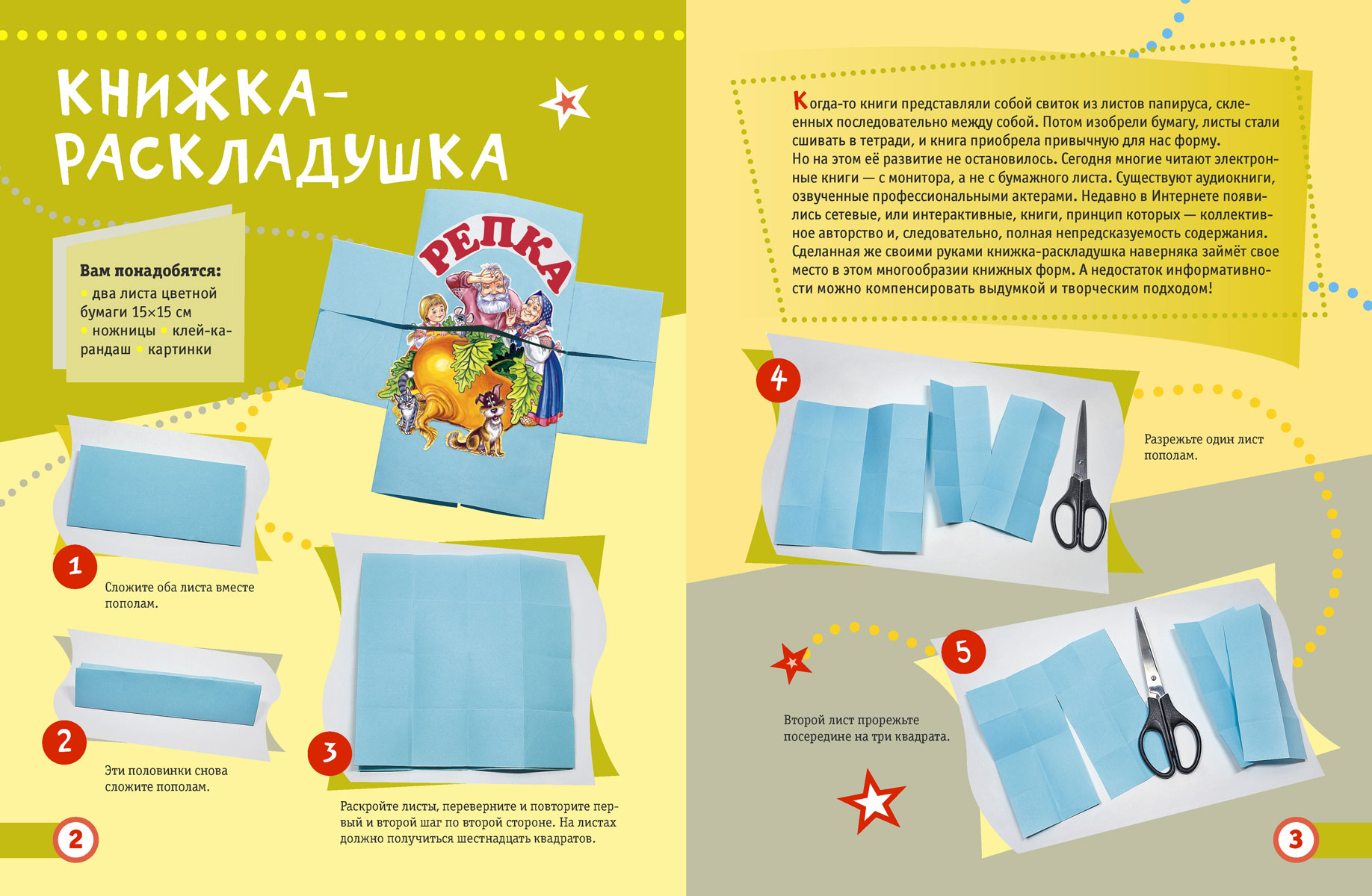 Книжка раскладушку как сделать детям Книжка раскладушку как сделать детям