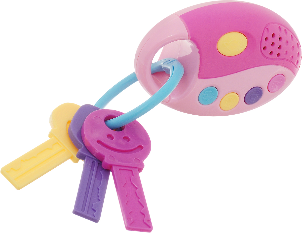 Фото 1TOY Развивающая игрушка Автоключики цвет розовый. Купить  в РФ