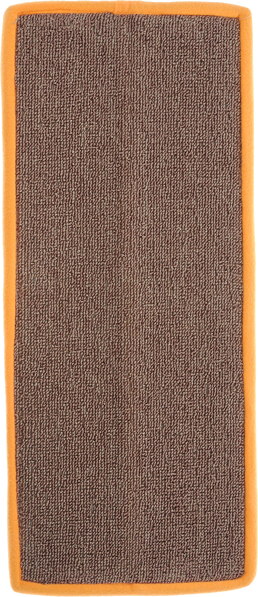Фото Когтеточка "Грызлик Ам", угловая, с пропиткой, цвет: оранжевый, коричневый, 55 x 11 см. Купить  в РФ