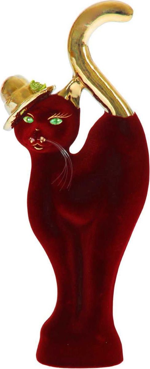 Фото Копилка Керамика ручной работы "Кошка в шляпе", 6 х 14 х 36 см. Купить  в РФ