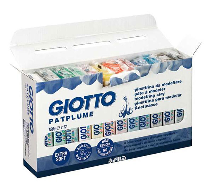 Giotto Пластилин Patplume 12 цветов - Пластилин Giotto Пластилин Patplume 12 цветов - Пластилин
