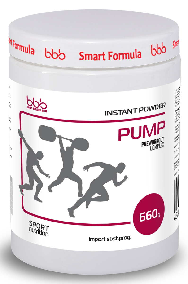 Предтренировочный комплекс bbb Pump , со вкусом апельсина, 660 г - Предтренировочные комплексы Предтренировочный комплекс bbb Pump , со вкусом апельсина, 660 г - Предтренировочные комплексы