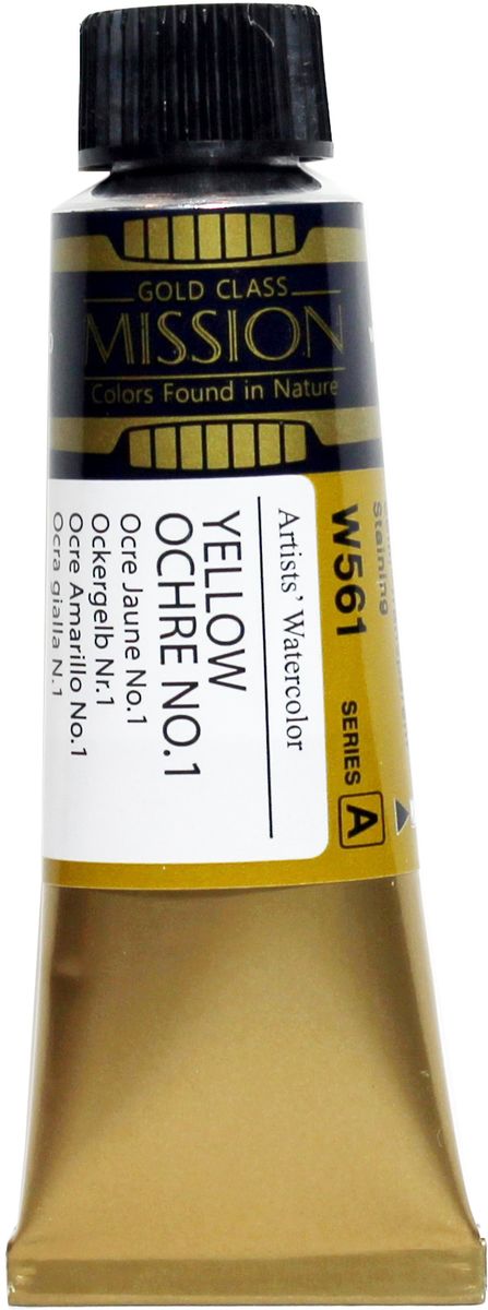 Mijello Акварель Mission Gold цвет W561 Охра желтая прозрачная №1 15 мл MWC-W561 - Краски Mijello Акварель Mission Gold цвет W561 Охра желтая прозрачная №1 15 мл MWC-W561 - Краски
