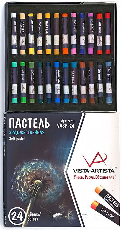 Vista-Artista Набор пастели 24 цвета VASP-24 - Мелки и пастель Vista-Artista Набор пастели 24 цвета VASP-24 - Мелки и пастель