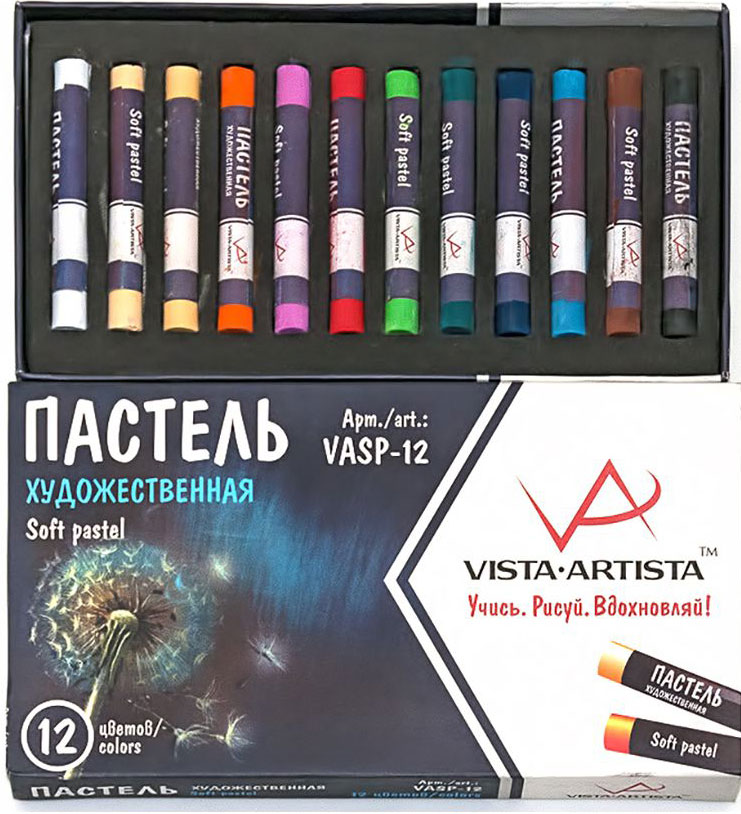 Vista-Artista Набор пастели 12 цветов VASP-12 - Мелки и пастель Vista-Artista Набор пастели 12 цветов VASP-12 - Мелки и пастель