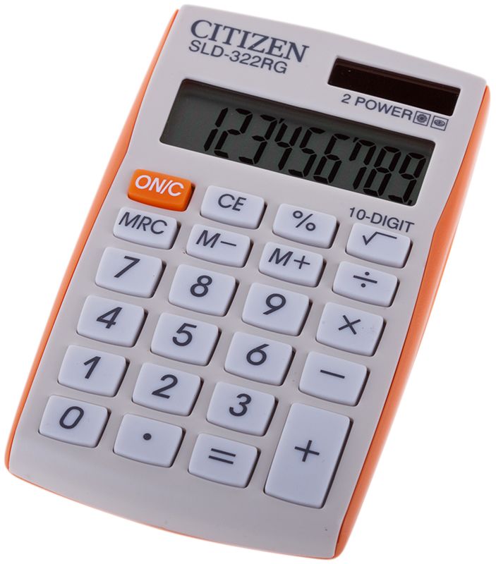 Citizen Карманный калькулятор SLD-322 цвет оранжевый - Калькуляторы Citizen Карманный калькулятор SLD-322 цвет оранжевый - Калькуляторы