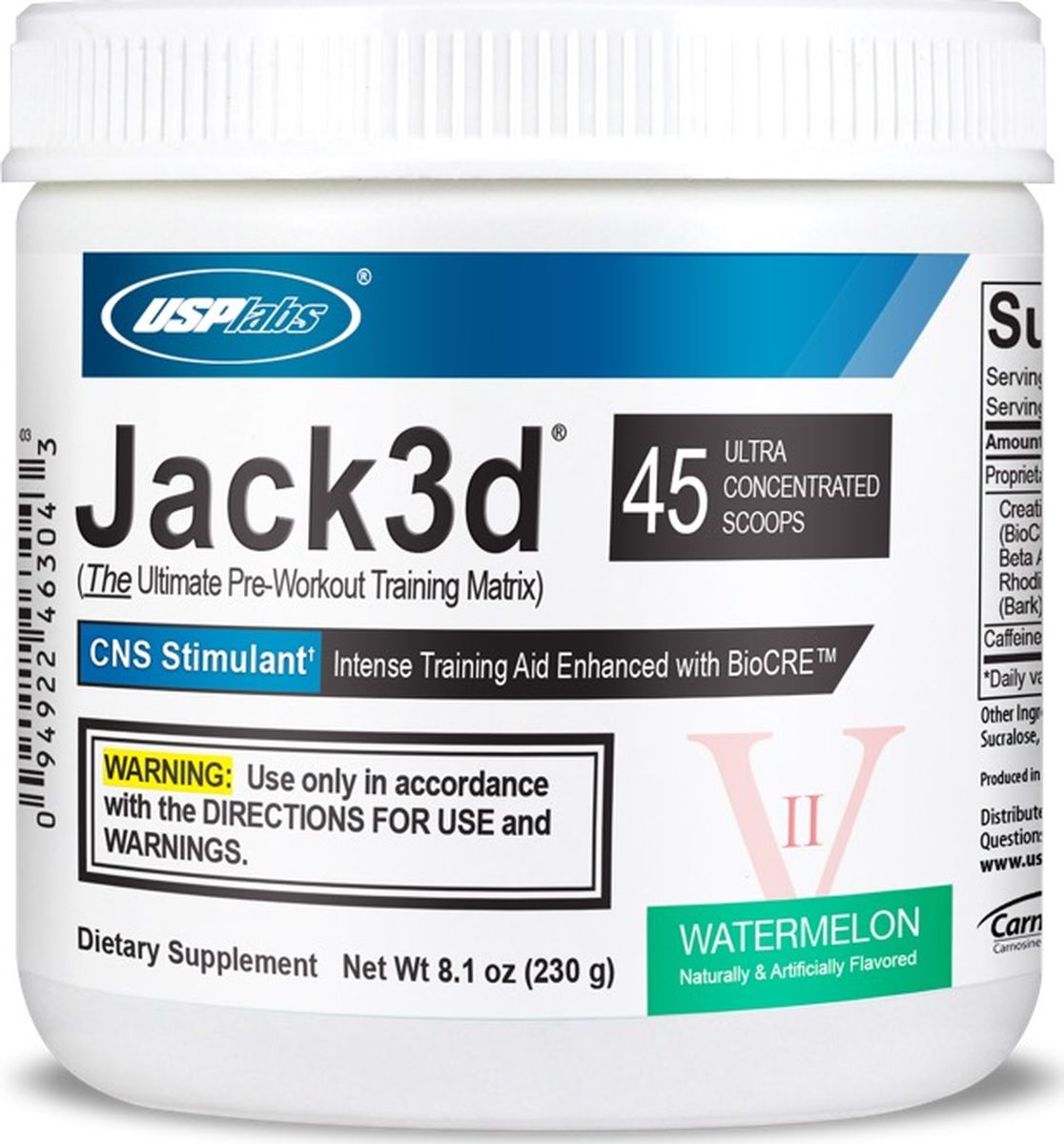 Предтренировочный комплекс USPlabs Jack3d , арбуз, 230 г - Предтренировочные комплексы Предтренировочный комплекс USPlabs Jack3d , арбуз, 230 г - Предтренировочные комплексы