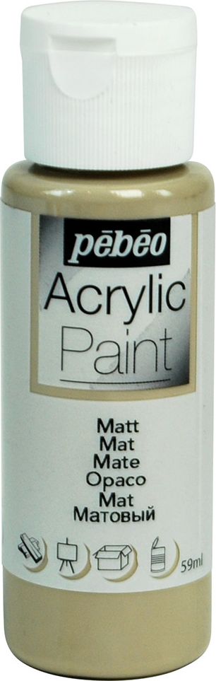 Pebeo Краска акриловая Acrylic Paint матовая цвет 097841 серо-коричневый 59 мл - Краски Pebeo Краска акриловая Acrylic Paint матовая цвет 097841 серо-коричневый 59 мл - Краски