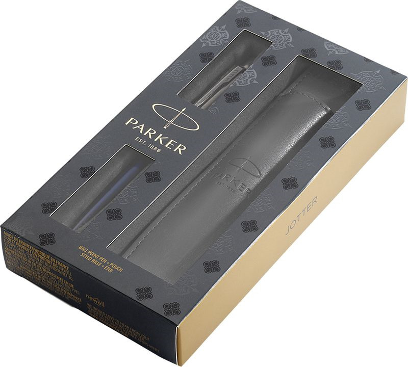 Parker Набор Ручка шариковая + Чехол для ручки Jotter Royal Blue CT - Ручки Parker Набор Ручка шариковая + Чехол для ручки Jotter Royal Blue CT - Ручки