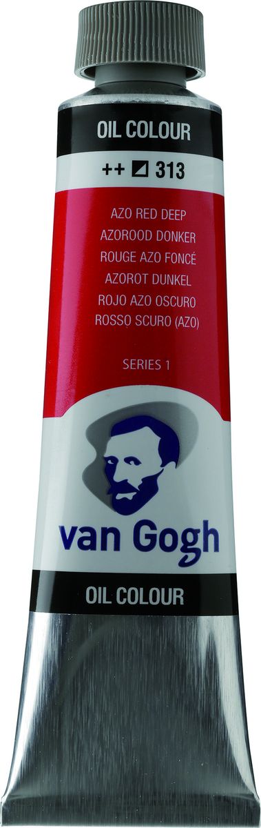 Фото Royal Talens Краска масляная Van Gogh цвет 313 Красный насыщенный АЗО 40 мл. Купить  в РФ