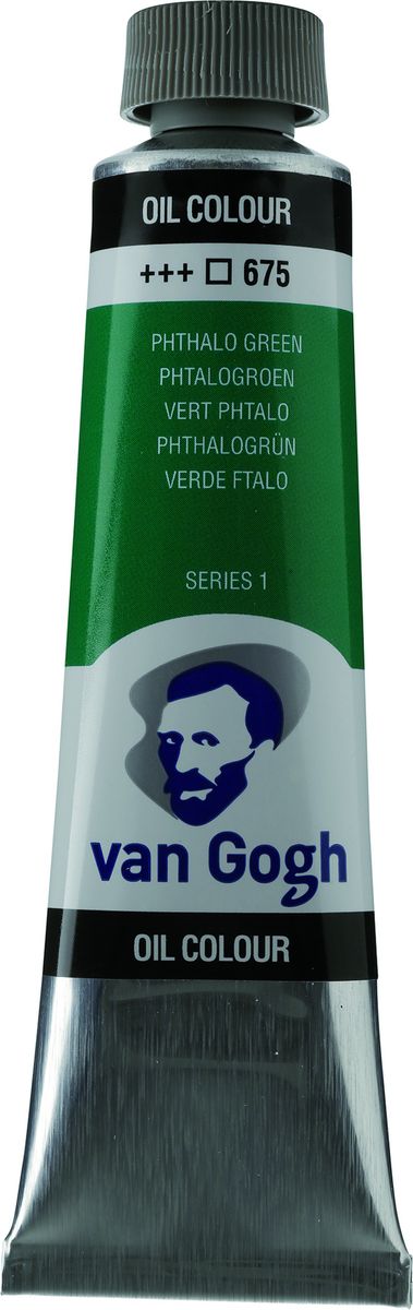Фото Royal Talens Краска масляная Van Gogh цвет 675 Зеленый фталоцианин 40 мл. Купить  в РФ