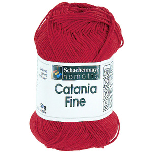 Пряжа для вязания "Catania Fine", цвет: красный (01002) купить по выгодной цене в интернет-магазине с доставкой по России