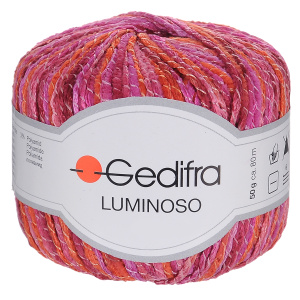 Пряжа для вязания Gedifra "Luminoso", цвет: красный, розовый (03901),  80 м, 50 г. 9811720-03901 купить  с большой скидкой прямо сейчас