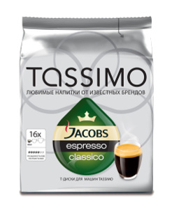 Tassimo Jacobs Espresso Classico кофе в капсулах, 16 шт - 