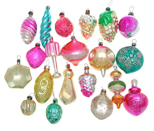 Комплект из 20 елочных игрушек. Стекло, роспись. СССР, вторая половина ХХ века - купить по выгодной цене в разделе антиквариат, винтаж, искусство интернет-магазина OZON.ru