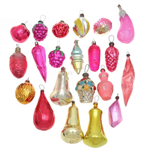 Комплект из 20 елочных игрушек. Стекло, роспись. СССР, вторая половина ХХ века - купить по выгодной цене в разделе антиквариат, винтаж, искусство интернет-магазина OZON.ru