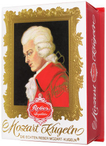 Купить Reber Mozart Kugeln конфеты с горьким и молочным шоколадом, 120 г в интернет-магазине OZON.ru