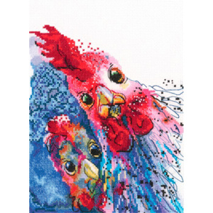 Купить Набор для вышивания крестом РТО "Жареная курица с картошкой?!", 15,5 х 18,5 см в интернет-магазине OZON.ru