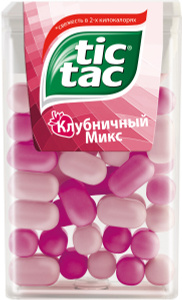 Купить Tic Tac Клубничный микс драже, 16 г в интернет-магазине OZON.ru