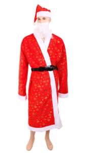 Новогодний костюм Sima-land "Дед Мороз". 318357, цвет: красный - купить модную одежду Sima-land по лучшей цене в интернет-магазине OZON.ru