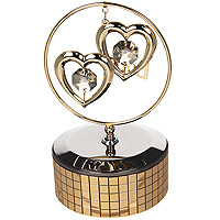 Фигурка декоративная "Два сердца", на музыкальной подставке- купить по выгодной цене с доставкой от интернет магазина OZON.ru 