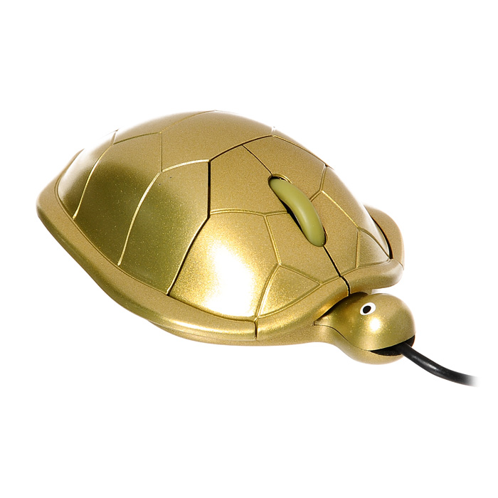Подарки | Оптическая компьютерная мышь "Черепаха", цвет: золотистый | | Интернет-магазин: купить подарки, сувениры