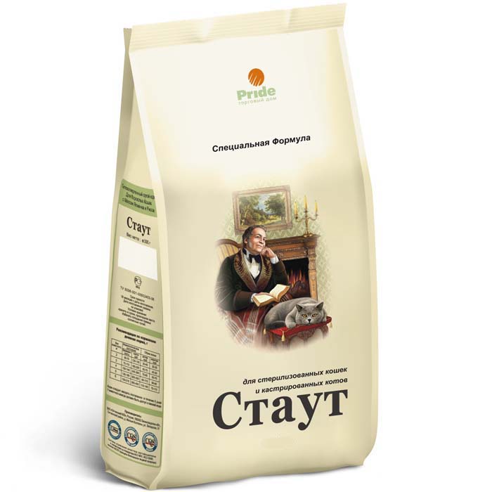 Корм сухой "Стаут" для стерилизованных кошек и кастрированных котов
