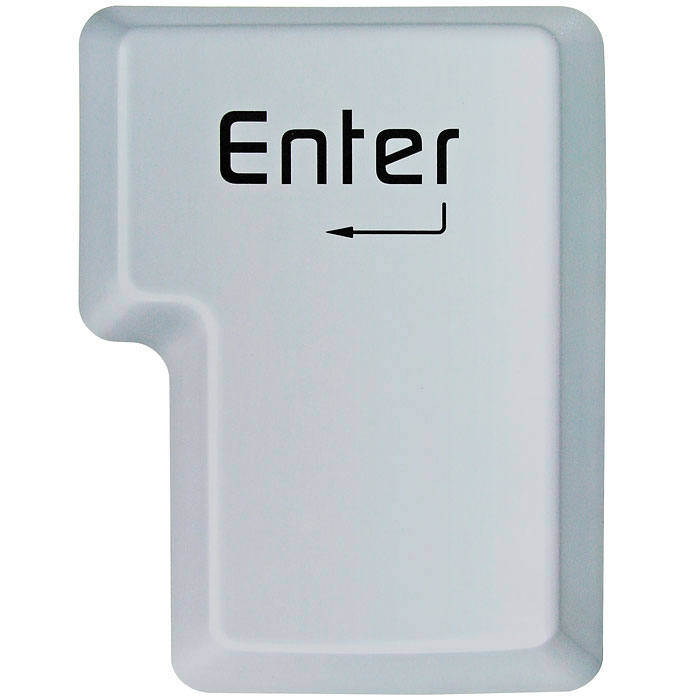 Подарки | Коврик для компьютерной мыши "Enter", цвет: белый | | Интернет-магазин: купить подарки, сувениры
