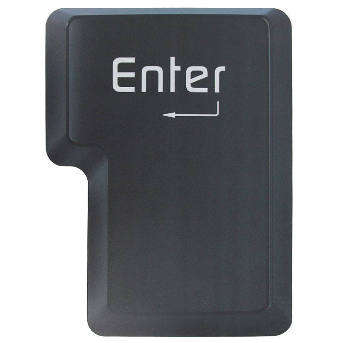 Подарки | Коврик для компьютерной мыши "Enter", цвет: черный | | Интернет-магазин: купить подарки, сувениры