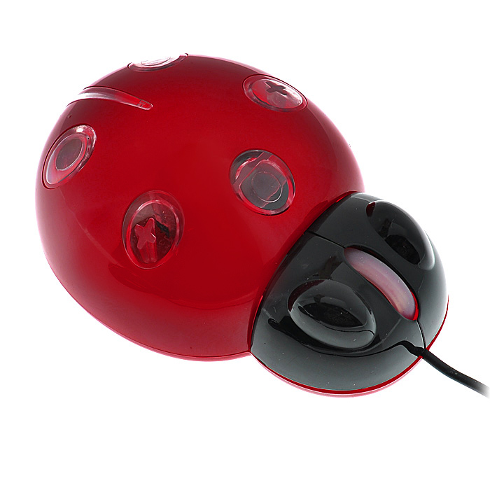 Подарки | Оптическая компьютерная мышь "Божья коровка", цвет: красный | | Интернет-магазин: купить подарки, сувениры
