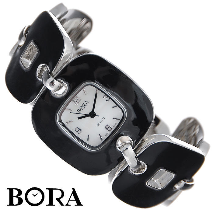 Часы женские наручные "Bora", цвет: черный. T-B-2721-WATCH-BLACK - купить по лучшей цене от интернет магазина OZON.ru 
