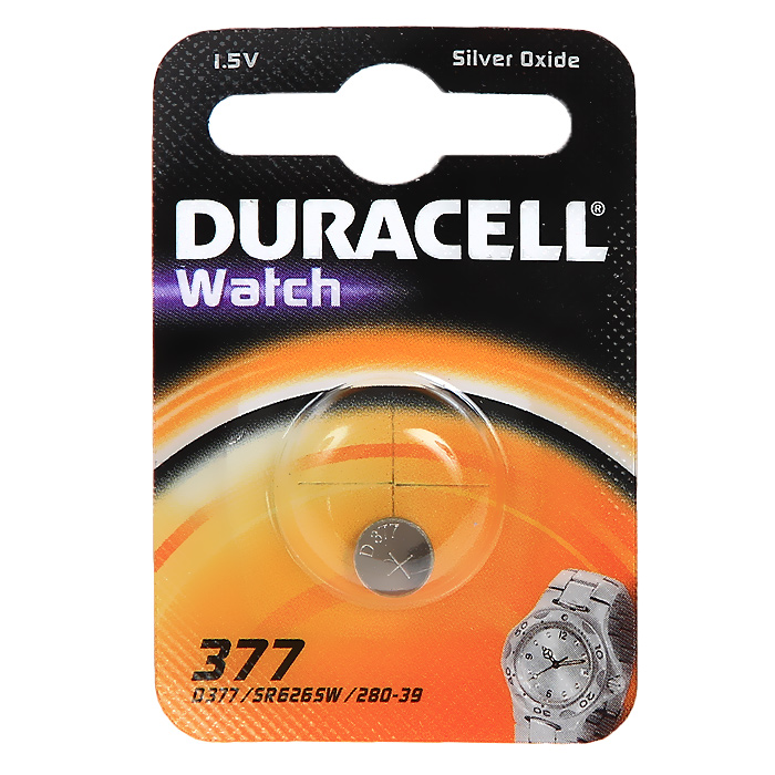 Батарейка серебряно-цинковая "Duracell", 377/D377 - купить в разделе электроника батарейка серебряно-цинковая "duracell", 377/d377 по лучшей цене от интернет магазина. Фото, отзывы и доставка электроники