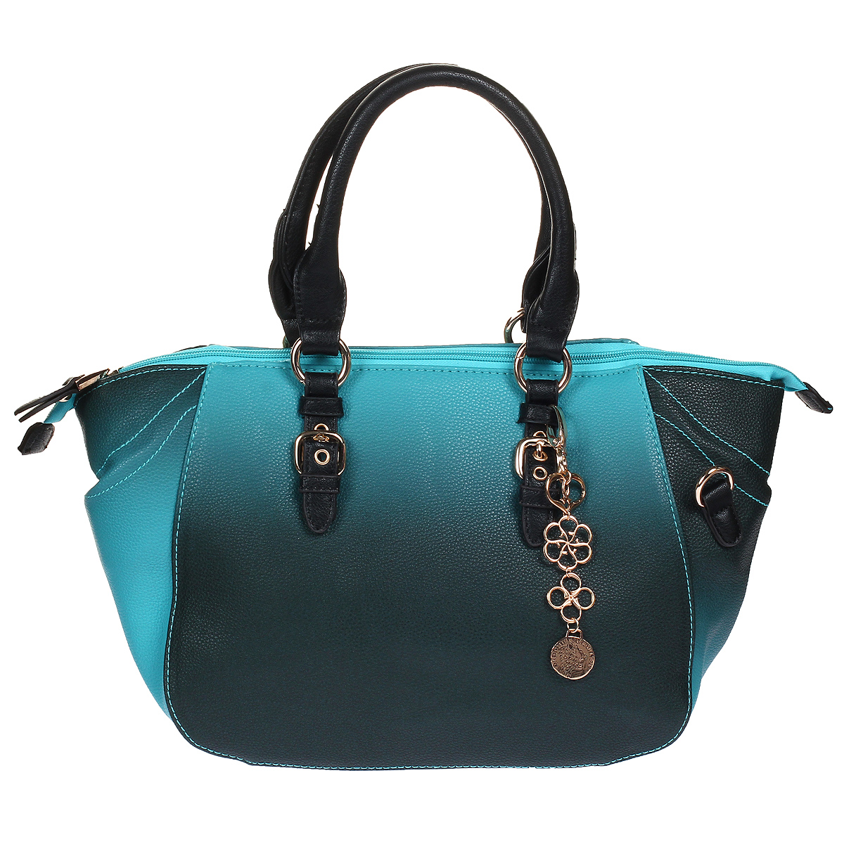 Сумка женская "Orsa Oro", цвет: бирюзовый. DK-371/19 - купить фирменную сумку по доступной цене с доставкой на дом в интернет магазине OZON.ru