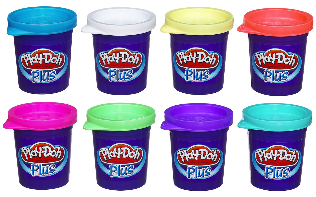 Play-Doh Plus, Пластилин 8 цветов скидочка