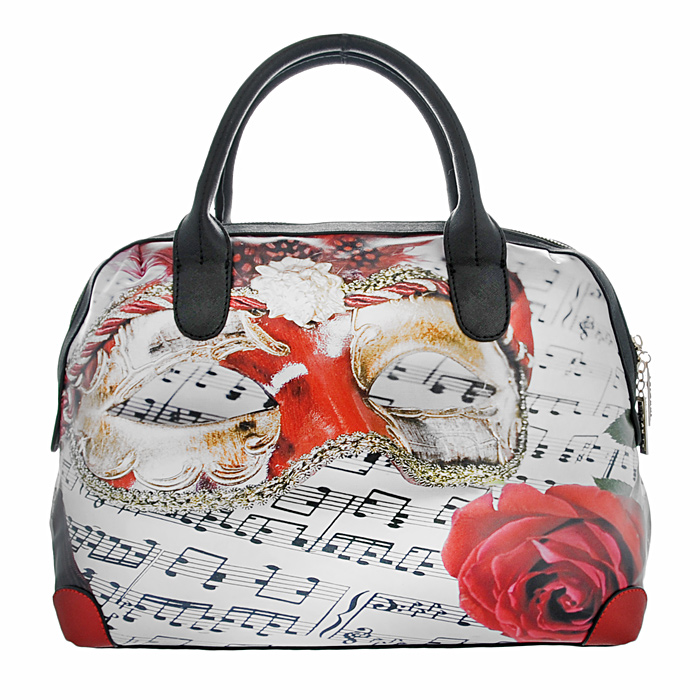 Сумка женская "Flioraj", цвет: белый, черный, красный. 31240 - КУПИТЬ фирменную сумку по доступной цене с доставкой на дом в интернет магазине OZON.ru