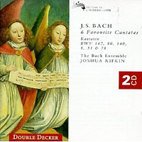 Bach. 6 Favourite Cantatas BWV 147, 80, 140, 8, 51, 78. Rifkin (2 CD)