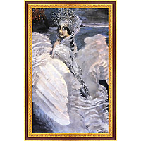 Царевна-Лебедь. 1900 (М. А. Врубель), 30 x 45 см30x45 06517065-31204 Царевна-Лебедь. 1900 (М. А. Врубель), 30 x 45 см30x45 06517065-31204Художественная репродукция картины М.А.ВрубеляЦаревна-Лебедь.Размер постера: 30 см x 45 см.Артикул:30x45 06517065-31204. Изображение нанесено на чрезвычайно плотную основу (это не бумага и не картон) и обрамлено в багет.Технология изготовления арт-постеров подразумевает обязательную художественную ламинацию каждого изображения, чтопридает картине дополнительную ценность, а также защищает поверхность от загрязнения, повреждений (в том числе попыток помять, исцарапать изображение), влаги и ультрафиолетовых лучей. Так, например, наши арт-постеры совершенно спокойно перенесут не одну зиму в дачном или загородном доме.Ламинирование может значительно улучшить качество изображения. Использование пленок дает различную фактуру лицевой поверхности изображения (глянцевую, матовую, холщевую, ситцевую, льняную и другие). Например, при использовании глянцевых пленок изображение проявляется - краски становятся более контрастными исочными. Технология художественного ламинирования максимально приближает изображение к натуральной картине (холст, масло), акварели.Отличить арт-постер, изготовленный по такой технологии, от копии, нарисованной художником можно лишь при детальном пристальном рассмотрении. Рассматривая арт-постер с расстояния свыше 1 метра - вы не заметите никаких отличий. А компьютерная точность воспроизведения, исключающая неточность руки копировальщика, создаст в Вашем доме ощущение присутствия настоящего шедевра, не подвластного времени. Именно поэтому арт-постеры являютсяпризнанным стандартом изготовления копий художественных произведений.При обрамлении изображений, поверхность которых защищена художественной ламинацией, стекло не требуется. А это означает отсутствие раздражающих бликов, возможности случайно разбить стекло, уменьшается вес Арт-постера.
