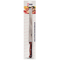 Нож для нарезки рыбы Ivo. 1204012040 Нож для нарезки рыбы Ivo. 1204012040Нож для нарезки рыбы Ivo изготовлен из стали. Нож с удобной эргономичной пластиковой ручкой, с длинным волнообразным лезвием будет отличным помощником на Вашей кухне.Для Компании Ivo характерно использование последних технологических разработок. Тщательно отобранное сырье и прекрасный дизайн ножей от Ivo отвечает интересам самых требовательных покупателей, а также профессиональных поваров. Чтобы соответствовать этому стандарту, для изготовления ножей была выбрана сталь высочайшего качества.Отличительная особенность ножей фирмы - это безукоризненно острое лезвие, не нуждающееся в заточке. Уход за ножами очень прост! Для поддержания ножей в рабочем состоянии достаточно 1 раз в месяц обработать край лезвия мусатом (специальным точилом). Для чистки ножей подойдут неабразивные моющие средства.Характеристики: Длина лезвия: 25 см. Длина ножа: 37 см. Материал: сталь, пластик. Производитель: Португалия. Артикул: 12040.