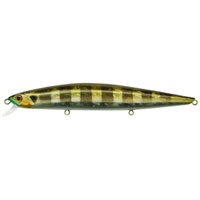 Воблер TSURIBITO MINNOW 130F/007130F/007 Воблер TSURIBITO MINNOW 130F/007130F/007Воблер MINNOW 130Fпредназначен для ловли на небольших глубинах и над зарослями травы, где часто охотится щука и другие хищники. Благодаря системе дальнего заброса с магнитом воблер очень хорошо летит при забросе и устойчиво играет даже при проводке с рывками. Три мощных тройника надежно засекают рыбу при поклевке. Все эти качества вместе с реалистичной игрой делают этот воблер незаменимым для ловли крупного хищника. Характеристики:Артикул: 130F/007. Вес: 19,2 г. Длина: 130 мм. Плавучесть: плавающий. Заглубление: 0,7 м. Материал: металл, пластик.