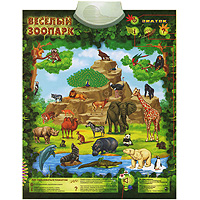 Знаток Электронный озвученный плакат Веселый зоопарк